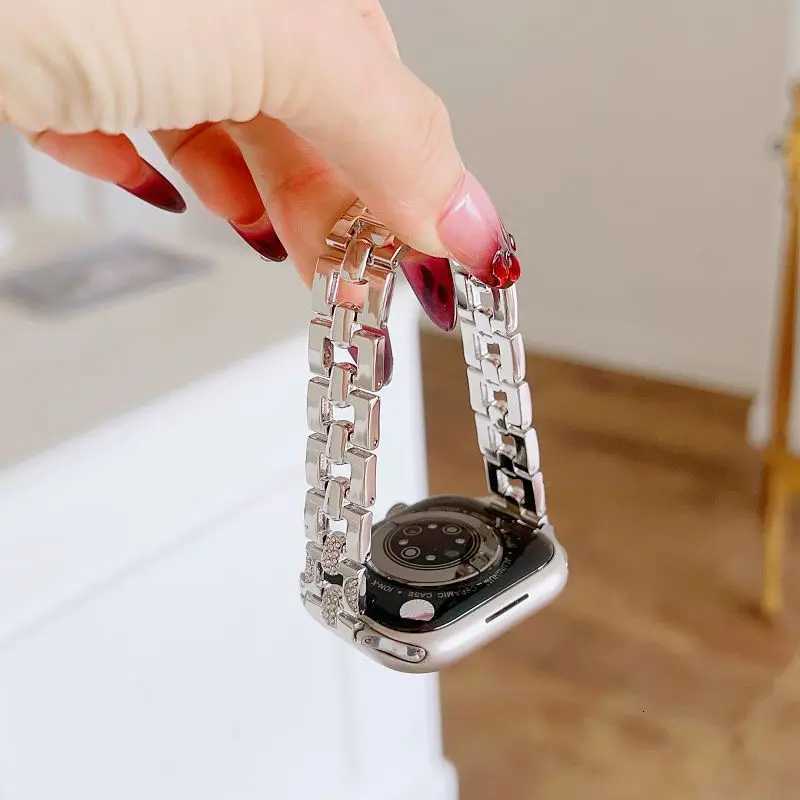 bling Metal Band for ple Bands 38/40/41/42/44/45/46/49mm Elegant Diamond Dry Str for i Series SE/10/9/8/7/6/5 watchband Y250712