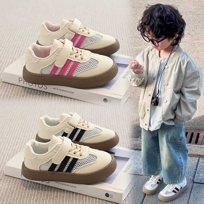 Children Casual Shoes for Girls Boys 2025 Summer New Fashion Korean Style Soft Bottom Anti-slippery Chic Air-mesh Baby Walking Shoes XJ250712