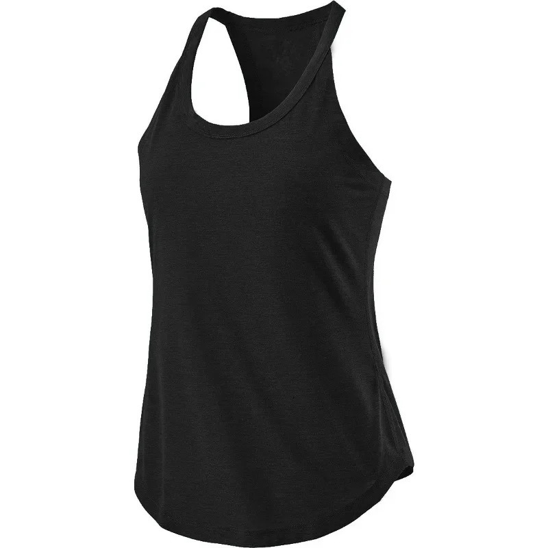 Women Gym Yoga Vest Athletic Fitness Sports Tank Tops Quick Dry Running Blouse Workout Sleeveless Back Shirts y250708