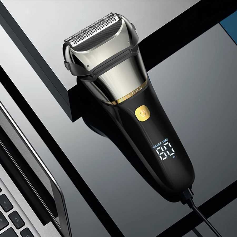 Mens electric shaver reciprocating aluminum foil shaver USB rechargeable shaver holiday gift G250712