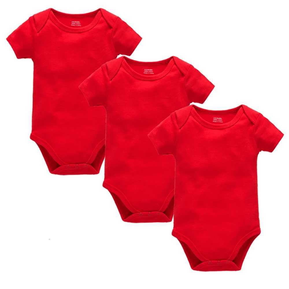 3Pcs Baby Boys Clothes 100% Cotton Solid Black Short Sleeve Blank Baby Bodysuits Newborn Jumpsuit Plain 0-24 Months XJ250712