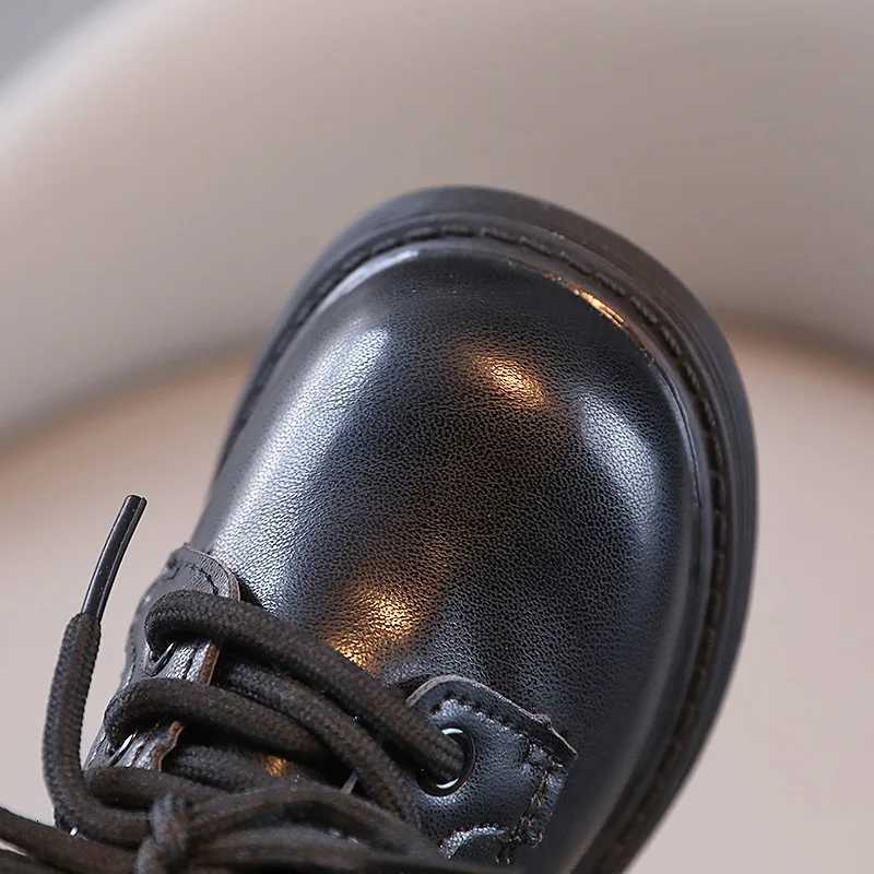 Boy PU Leather Shoes New Children Shoes Single Solid Color Casual Small Leather Shoes British Style Fashion Kids Students Shoes XJ250712