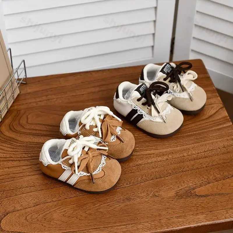 Baby Sneakers Childrens Girls Soft Sole Non-slip Casual Running Shoes Baby Sports Walker Shoes Lace Toddler Outdoor Flat Shoes XJ250712