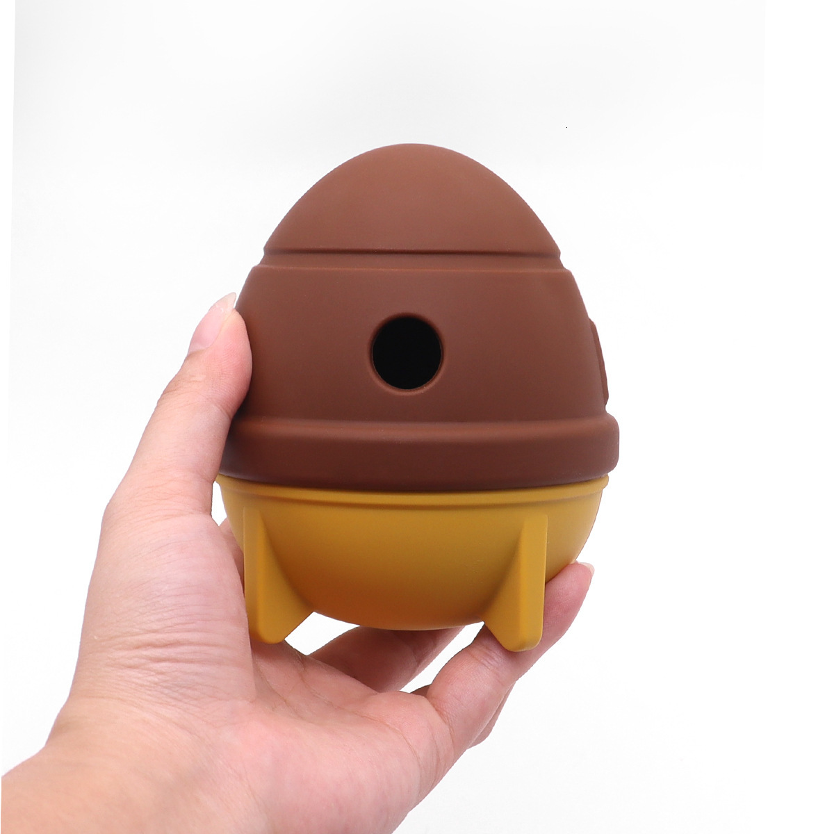 Pet Chew-Resistant Ball Silicone Teething Educational Dog Self-Entertainment Boredom Relief Treat Dispensing Toy