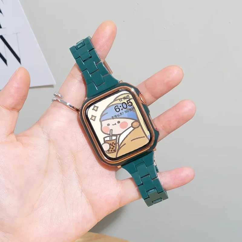 Slim Resin strap for ple 10 46mm tra 2 49mm 40mm 42mm 44mm band wen bracelet i series 4 5 se 6 7 8 9 45mm 41mm watchband Y250712