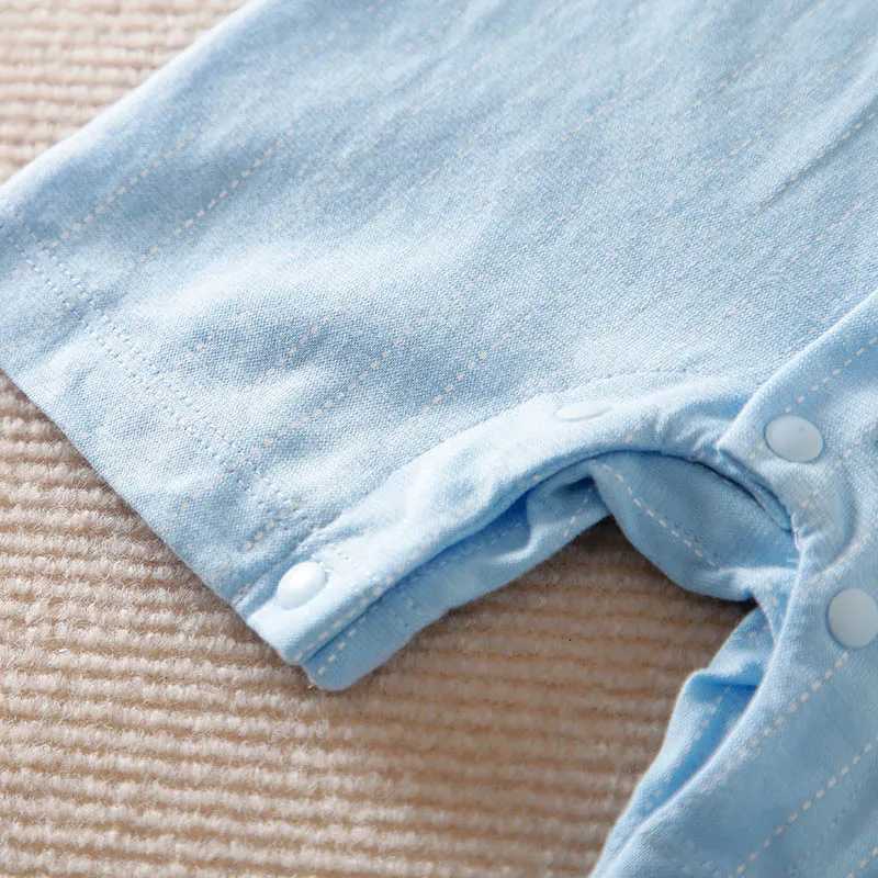100% Cotton Short Sleeve 0-18 months Gentleman Tie Outfit Handsome Jumpsuit Baby Boys Suits Cotton Onesie Newborn Toddler Trendy XJ250712