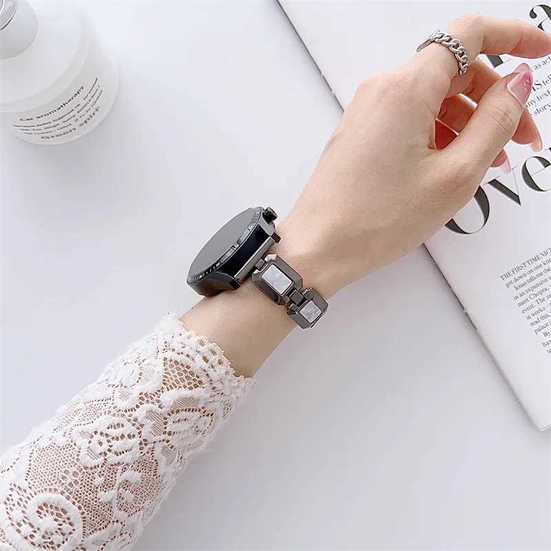 Metal block resin str bracelet suitable for 20mm bracelets watchband Y250712