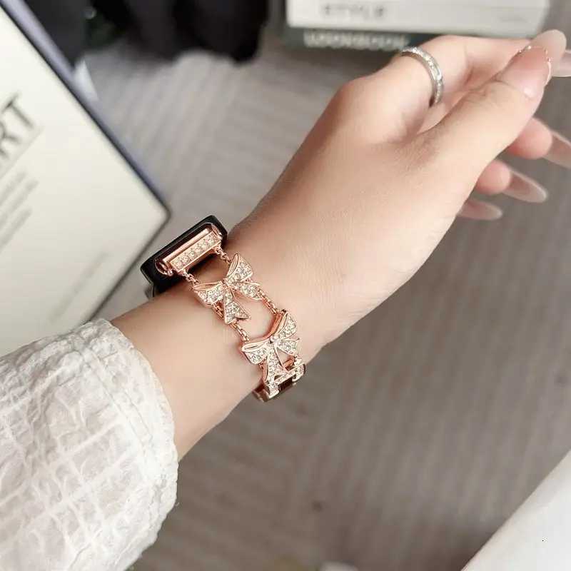 Bling Metal Strap for Huei Band 8 9 10 Sparkling Diamond Jewelry Strap Dry Bracelet for Huei Fit 3 4 watchband Y250712