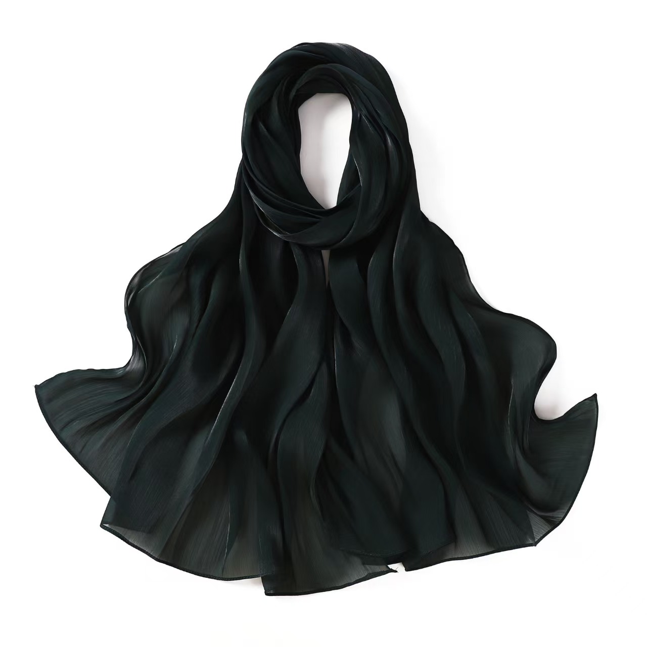 T1198 new silk smooth island crepe satin shiny long scarf ladies versatile shawl headscarf