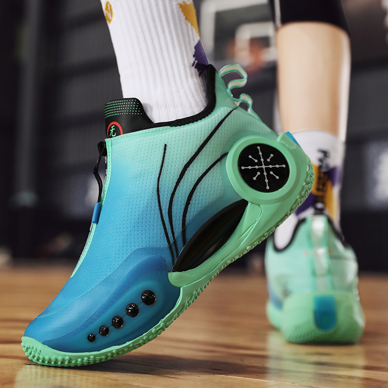 New Basketball Boots Men's Outdoor Sports Cushioning Anti-slip Basketball Shoes Breathable Sneakers