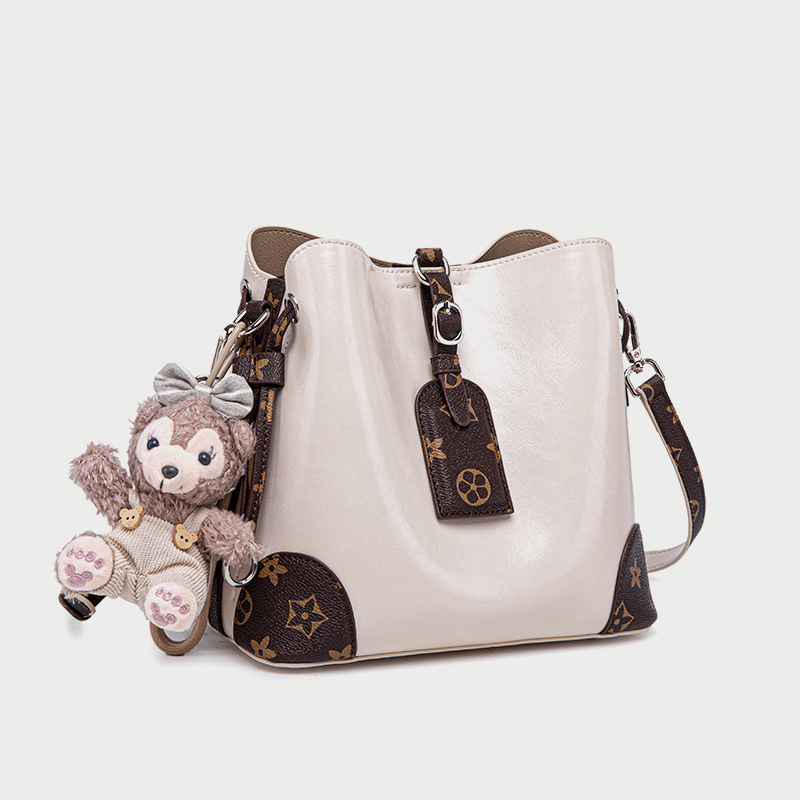 Designer Shoulder free shipping 2025 new fashion casual large capacity crossbody bucket bag for woman