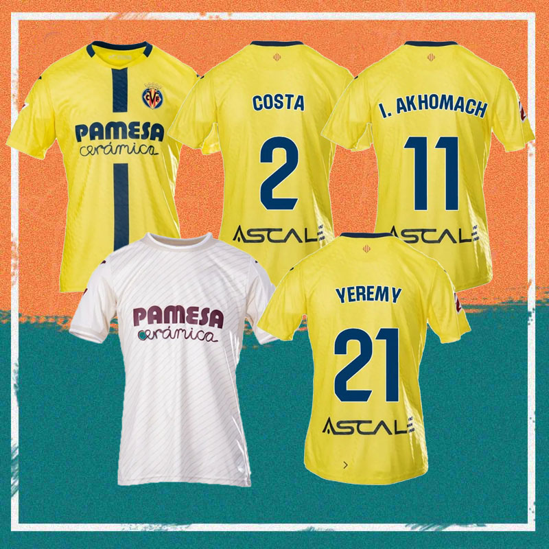 25/26 Villarreal Soccer Jersey 25 26 Home COSTA FOYTH I. AKHOMACH shirt DIEGO CONDE BARRY ALEX B YEREMY Football Uniform