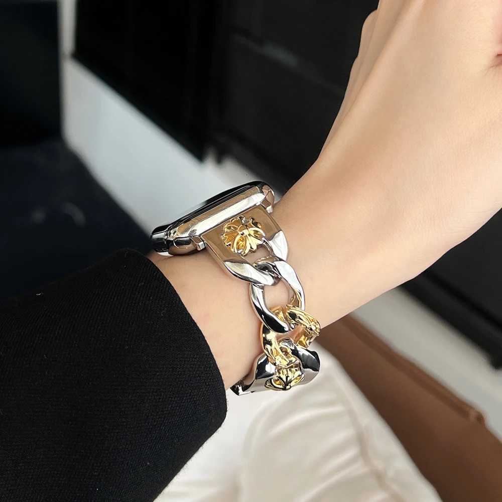 Luxury Stainless Steel Strap for ple 10 46mm 42mm 40mm 41 44 45mm 38 Wen Band for i Series 9 8 7 6 5 4 tra 49mm watchband Y250712