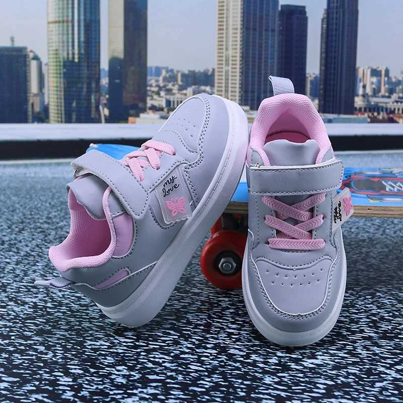 Childrens Butterfly Casual Shoes Girls Fashionable Light Casual Sports Shoes XJ250712