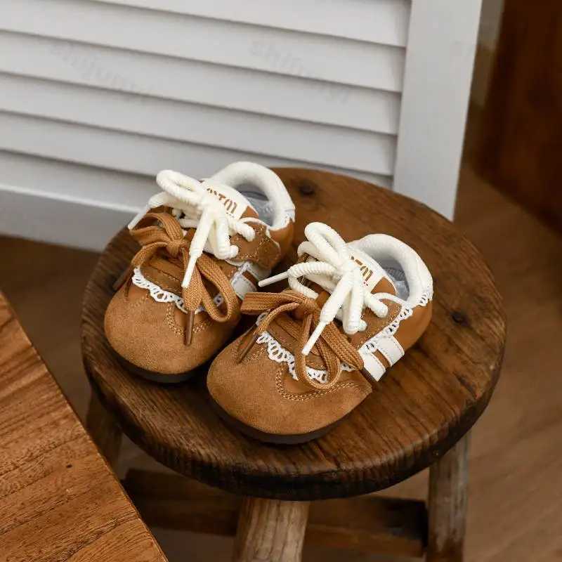 Baby Sneakers Childrens Girls Soft Sole Non-slip Casual Running Shoes Baby Sports Walker Shoes Lace Toddler Outdoor Flat Shoes XJ250712
