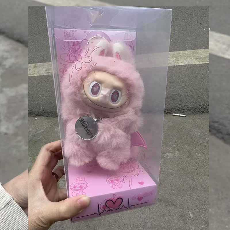 17cm The Monster Labubu Series Zimo Angel Purple Red Vinyl Creative Change Dolls High Quality Blind Box Gift X2505281