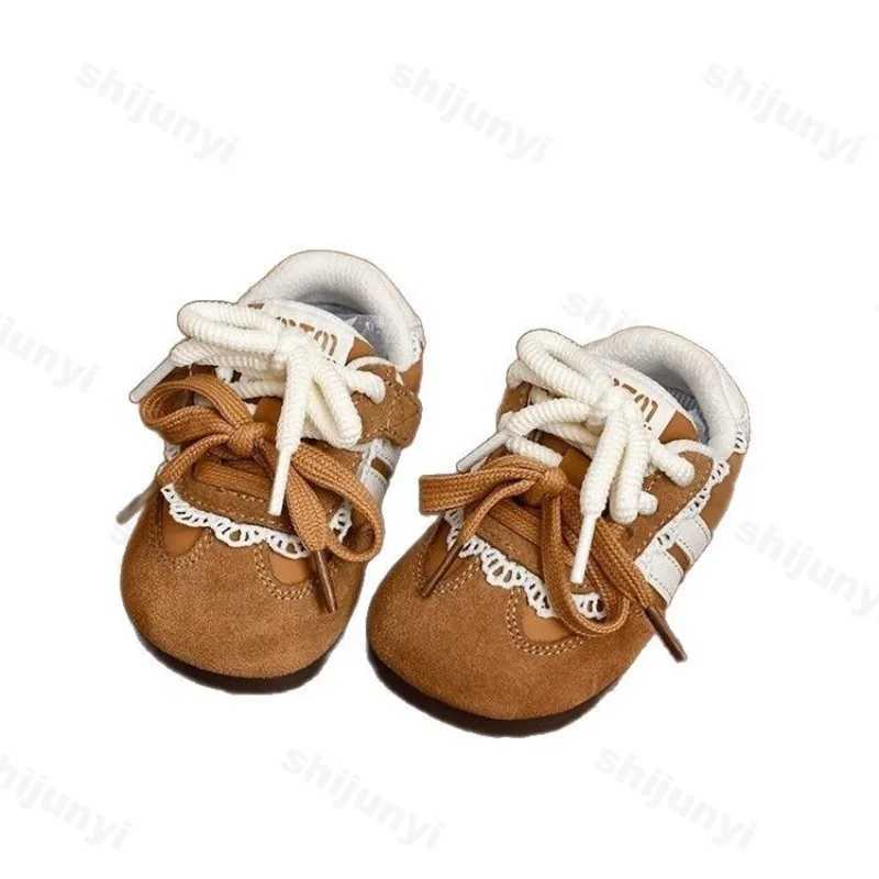 Baby Sneakers Childrens Girls Soft Sole Non-slip Casual Running Shoes Baby Sports Walker Shoes Lace Toddler Outdoor Flat Shoes XJ250712