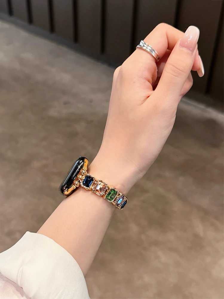 Elasticity Diamond Band For i tra 10 9 8 7 6 5 Se 4 Metal Wan Str For ple 38mm 40mm 41mm 42mm 45mm 46mm 49mm watchband Y250712