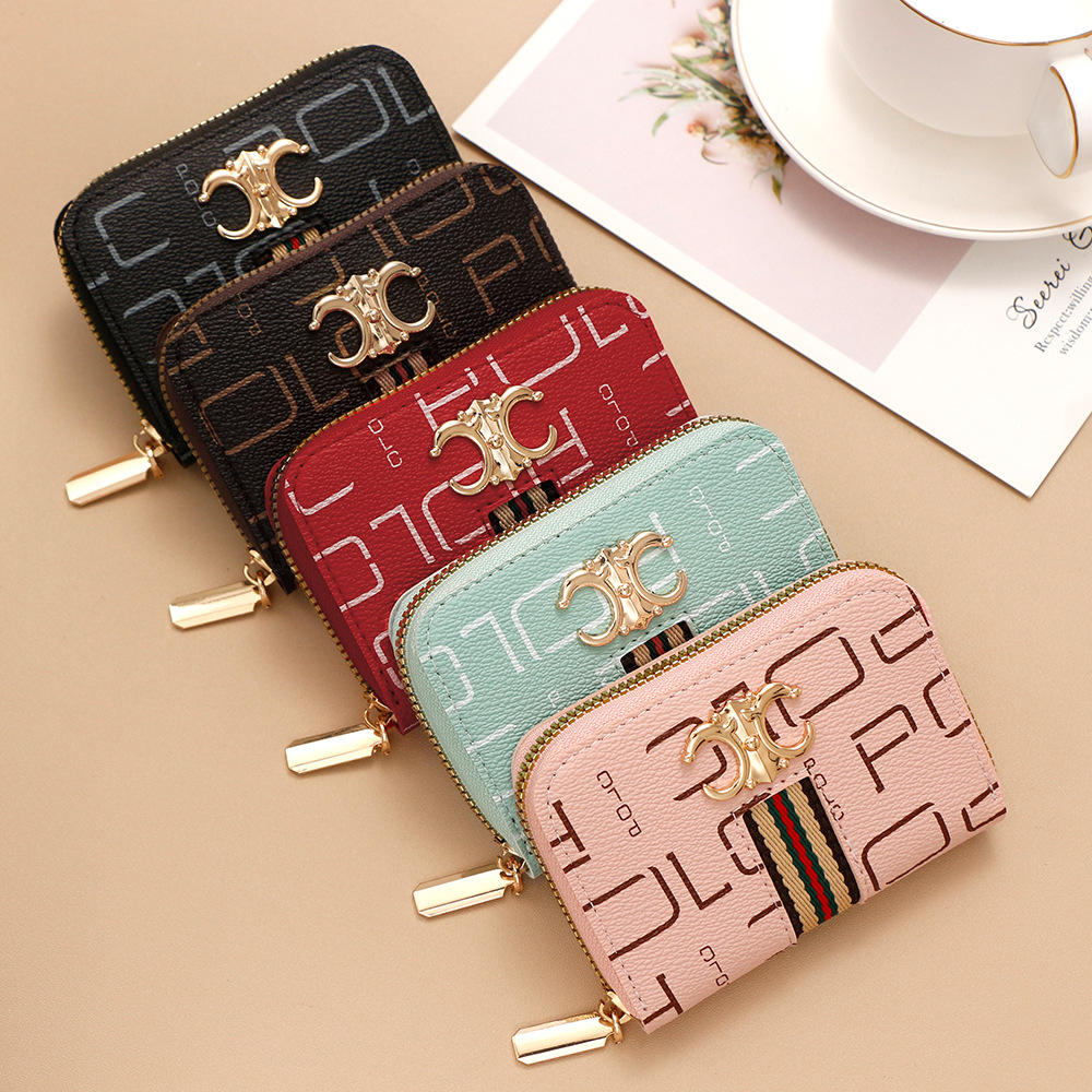 2025 Designer Wallet Women's Accordion Zip Card Case - Spacious Fashion Print Organizer, Multi Slot & Coin Pocket Ladies Wallet Insert Free Shipp