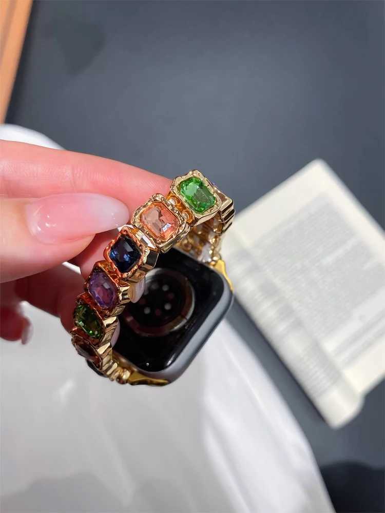 Elasticity Diamond Band For i tra 10 9 8 7 6 5 Se 4 Metal Wan Str For ple 38mm 40mm 41mm 42mm 45mm 46mm 49mm watchband Y250712