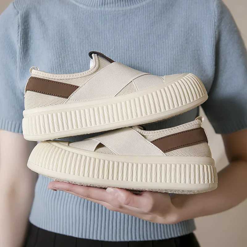 Shoes for Women Platform Woman Sneakers Mesh Skateboard Shoe Breathable Casual Shoe and Foot Pedal Biscuit Shoe Vulcanize Shoes XJ250712