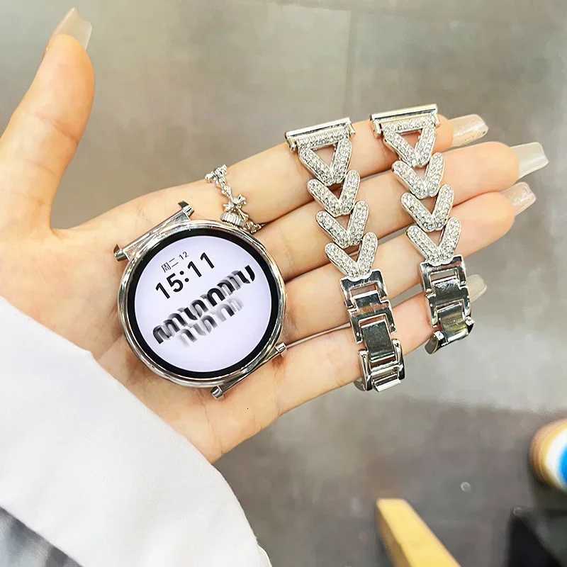 Metal Diamond strap for Samsung Galaxy 7/6/5 pro/4/Classic/active Gear s3 20mm bracelet Huei GT/2/GT2/3 Pro 4 band watchband Y250712