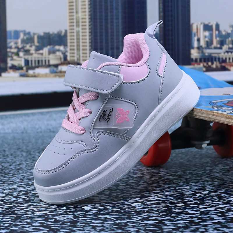 Childrens Butterfly Casual Shoes Girls Fashionable Light Casual Sports Shoes XJ250712