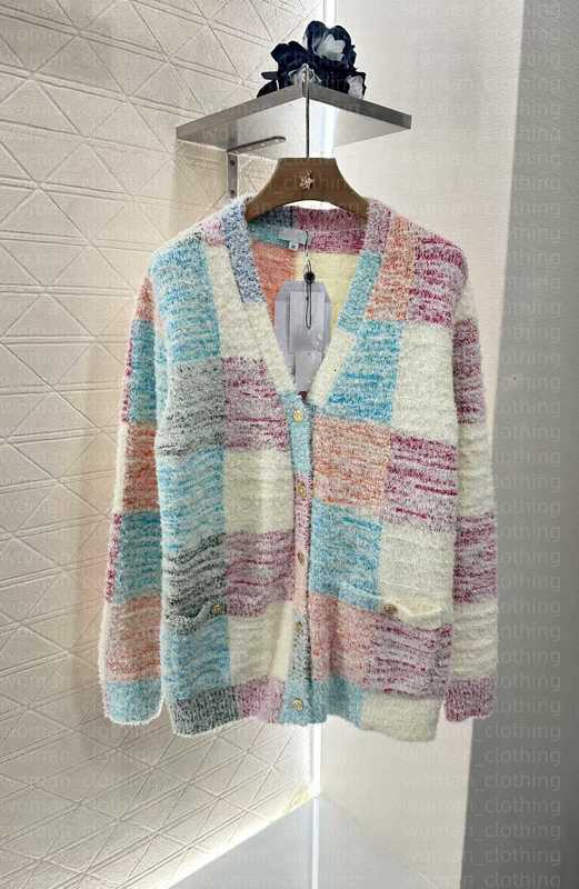 Womens Sweater Designer Branded long knitted cardigan Fashion Knitted Yarn Women Casual Street Clothing Classic crew-neck cashmere Sweaters ZB7C