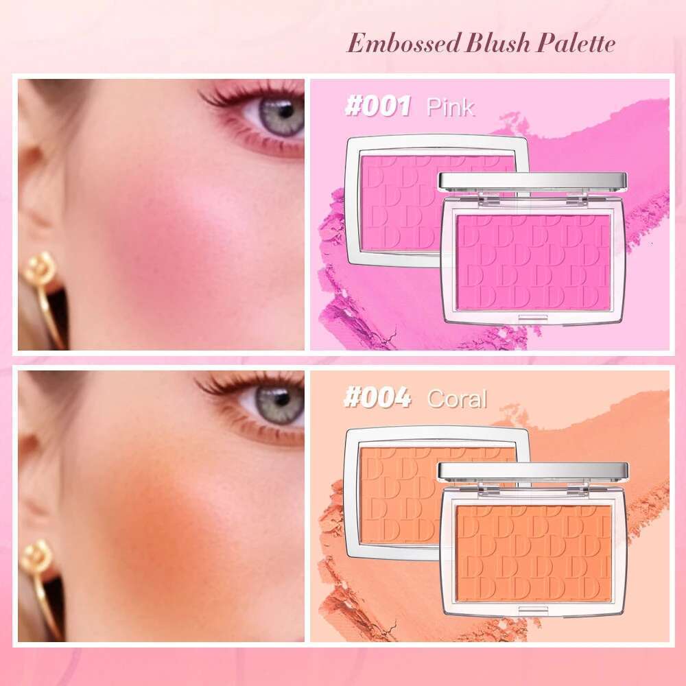 Blusher Matte Natural Cheek Tint Brighten Pink Red Face Contouring Cosmetics Blush Powder Soft Female Makeup X250712