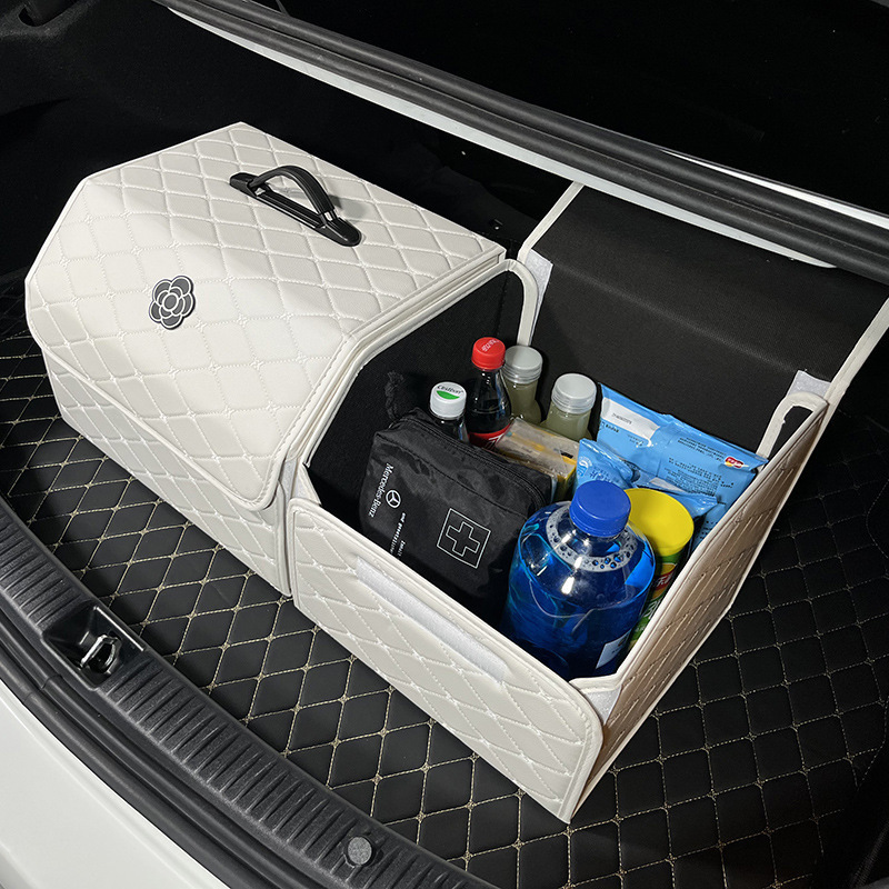 Car Trunk High-end Storage Box Foldable Car Storage Box Organizer Creative Car Interior Supplies Collection for Women 250711