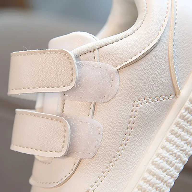 Kids Sneakers Girls Trainers Boys Shoes Children Leather Shoes White Black School Running Shoes Pink Sports Shoes Flexible SoleXJ250712