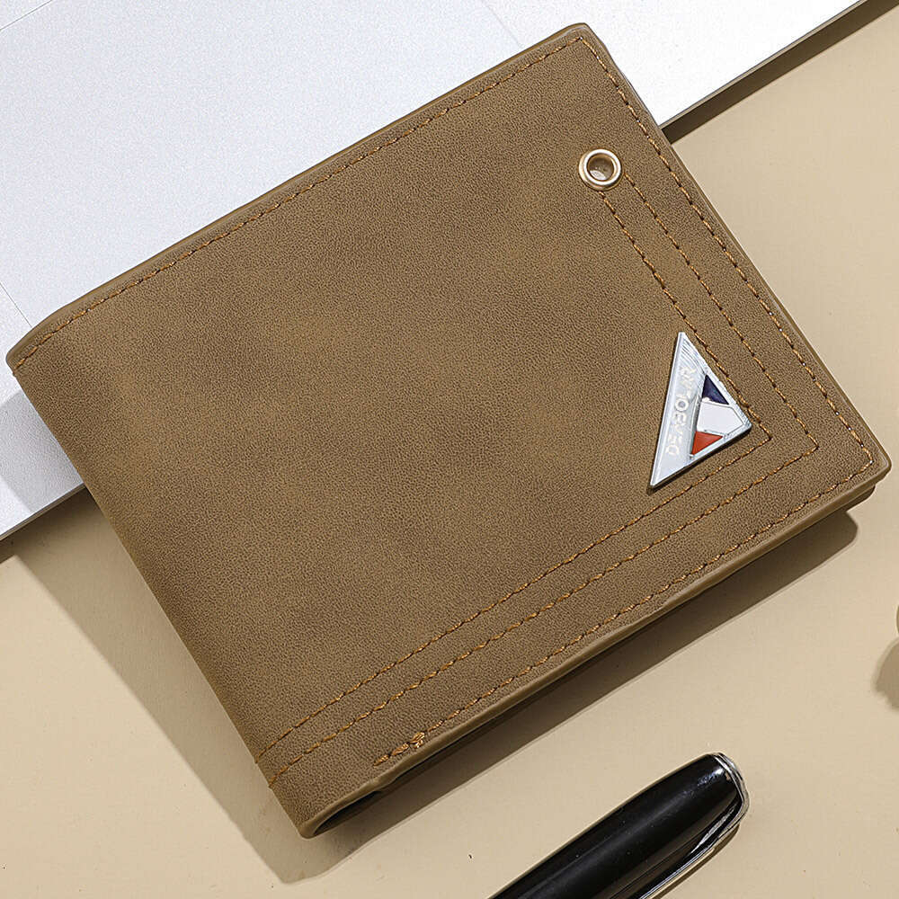 Men's New Multi-Card Slot PU Nubuck Leather Large Capacity Horizontal Wallet wallet designer mens wallet wallet designer mens wallet wallet desig