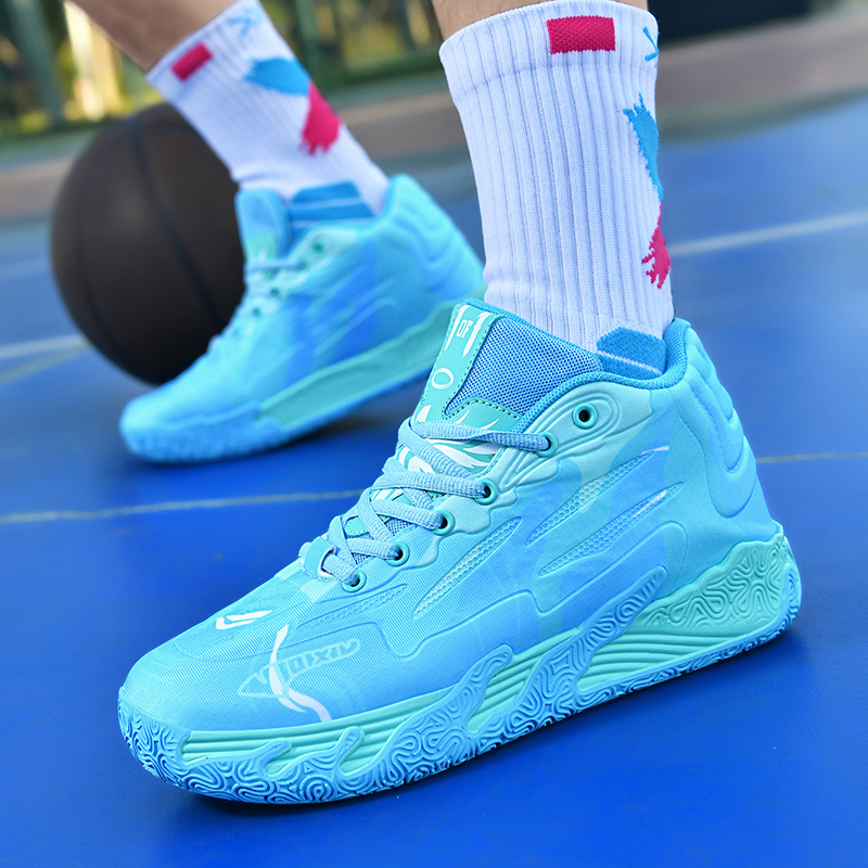 New Basketball Shoes, Outdoor Elastic Rebound, Wear-Resistant, Lightweight Sports Shoes, Handsome Men and Women, Shockproof Practical