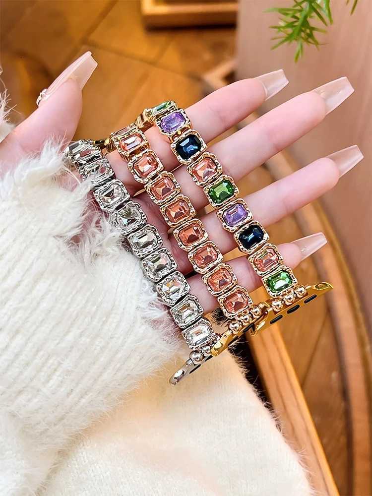 Elasticity Diamond Band For i tra 10 9 8 7 6 5 Se 4 Metal Wan Str For ple 38mm 40mm 41mm 42mm 45mm 46mm 49mm watchband Y250712