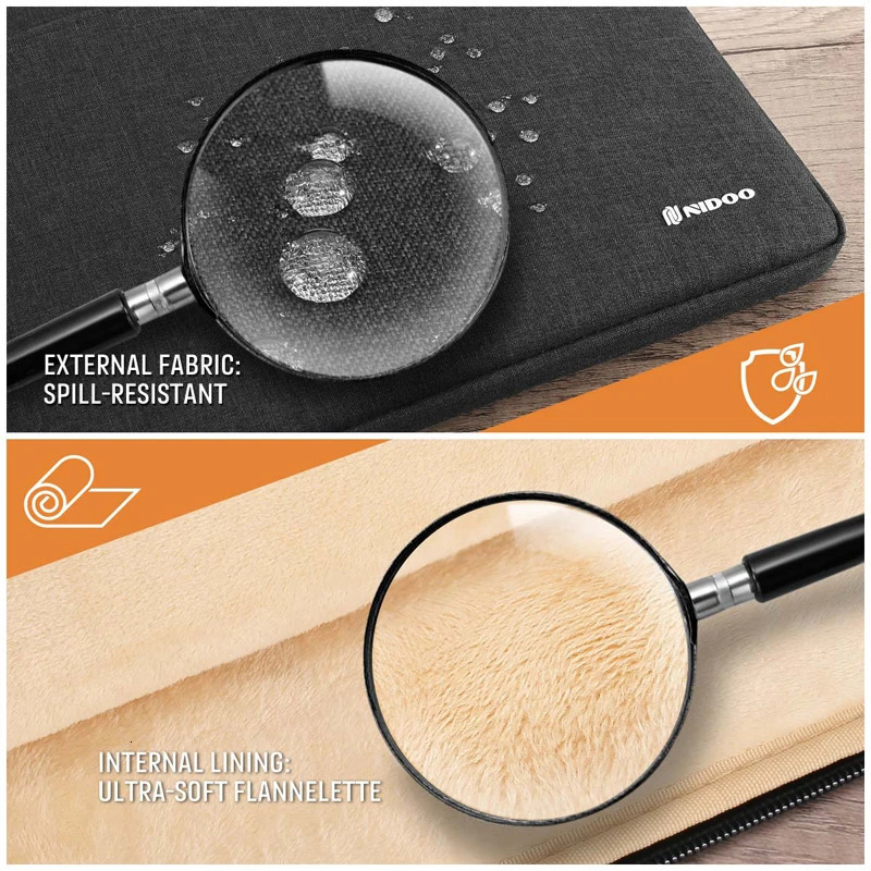 NIDOO Waterproof Laptop Sleeve Bag 13 14 156 Inch Cover For Air Pro M1 Notebook Computer Case Accessory 250703