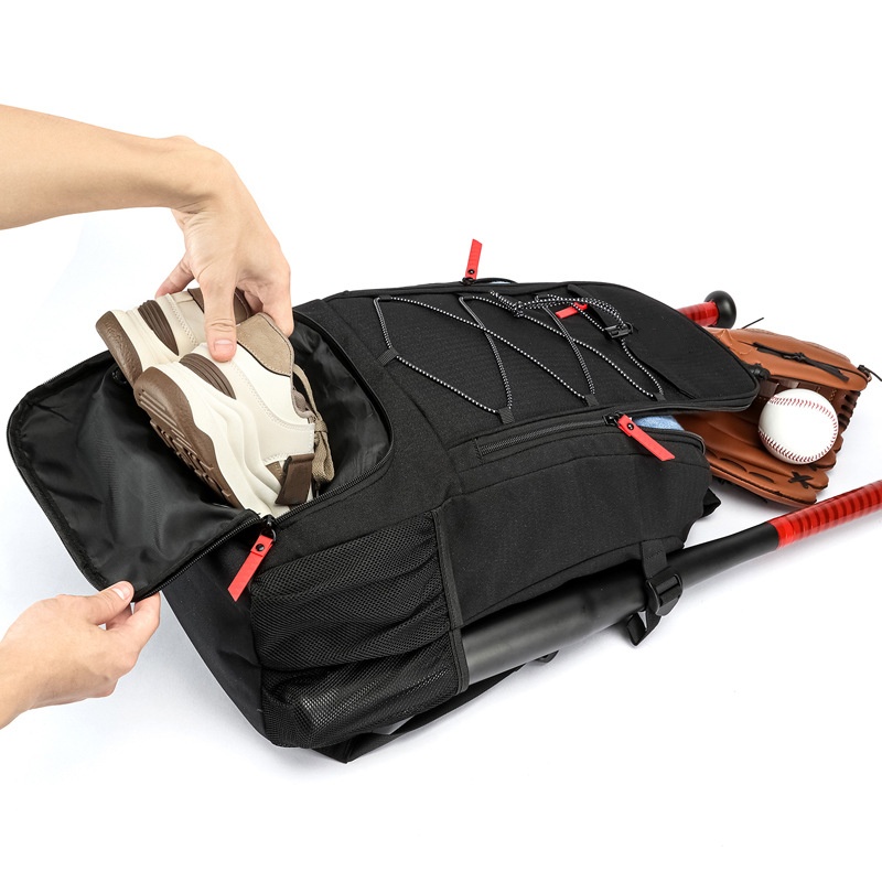 Outdoor bags men baseball backpack sports bag large capacity multifunctional breathable waterproof backpacks separate shoe compartment casual travel p