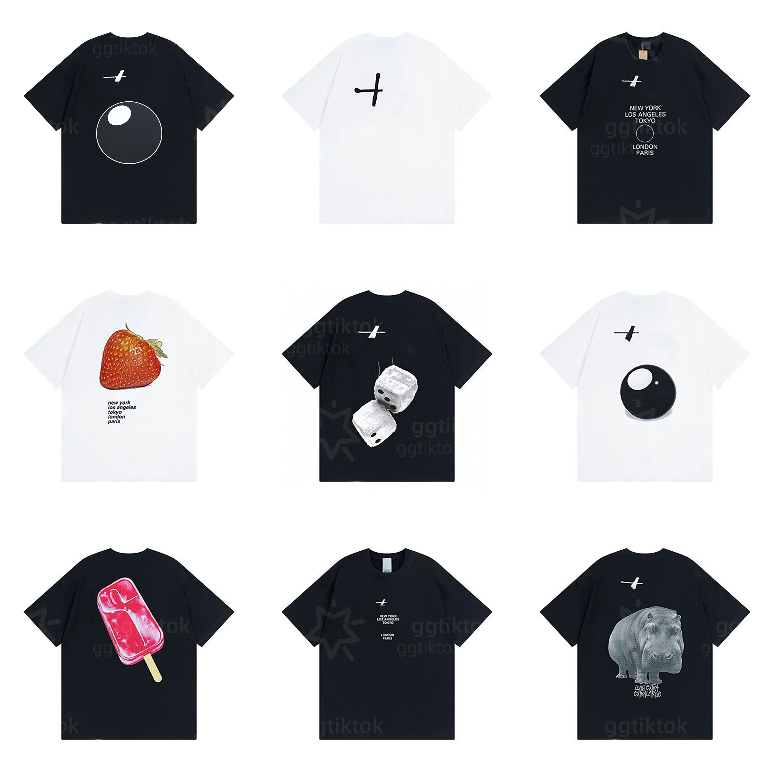 Mens Designer Cotton T Shirt Letter Print Graphic Tee Vintage Hip Hop Loose Sports Shirt Sleeve Tops Men Streewear