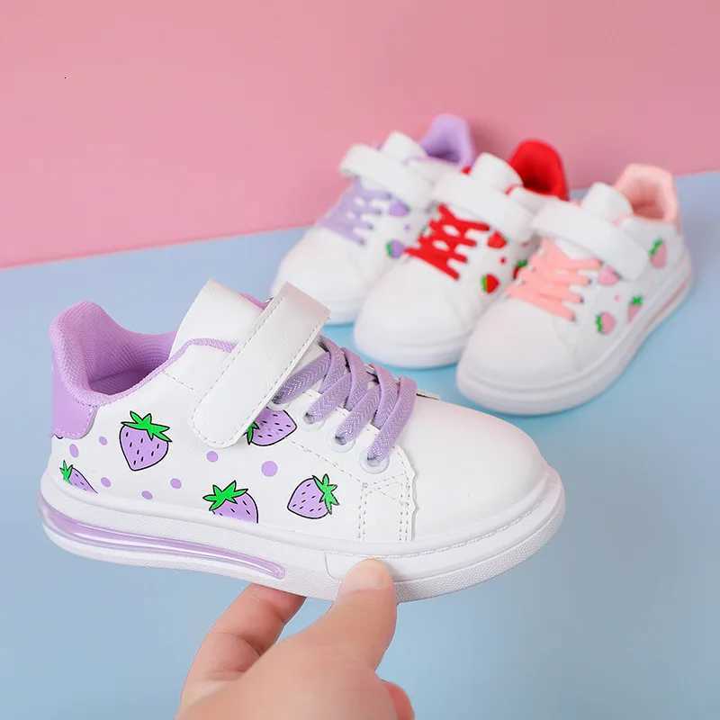 White Casual Shoes for Baby Boy Girl Brand Children Sneaker Strberry White Kids Sports Shoes Toddler Walking Shoes 0-3 YearXJ250712