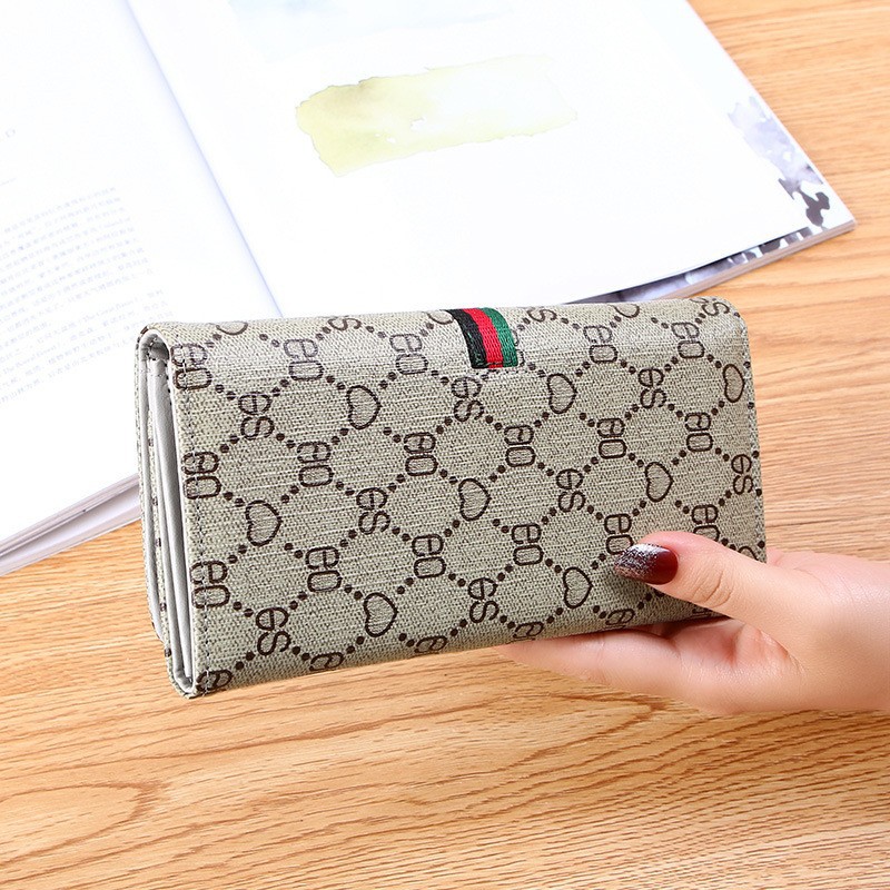 Luxury Wallet Women's New 2025 Long Wallet - Hot Slim Clutch Style 2-in-1 Card Holder, Multi-Functional Foldable Genuine Leather Purse Free Shipp