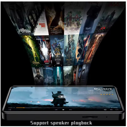 4 Inch UI MP4 Player MP3 Music Player Bluetooth 5.0 Touch Screen 16GB with Speaker 1080P Video Ebook Multi-Language Portable MP4