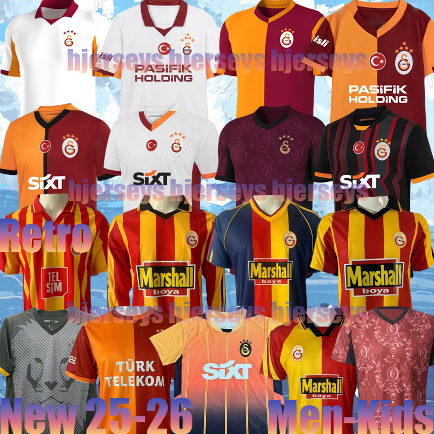 25 26 ICARDI Galatasaray Soccer Jerseys 1998 2000 2001 2014 MERTENS ZANIOLI BAKAMBU ZAHA AKGUN AKTURKOGLU 100th Anniversary 2025 2026 men kids kit Football Shirt fan