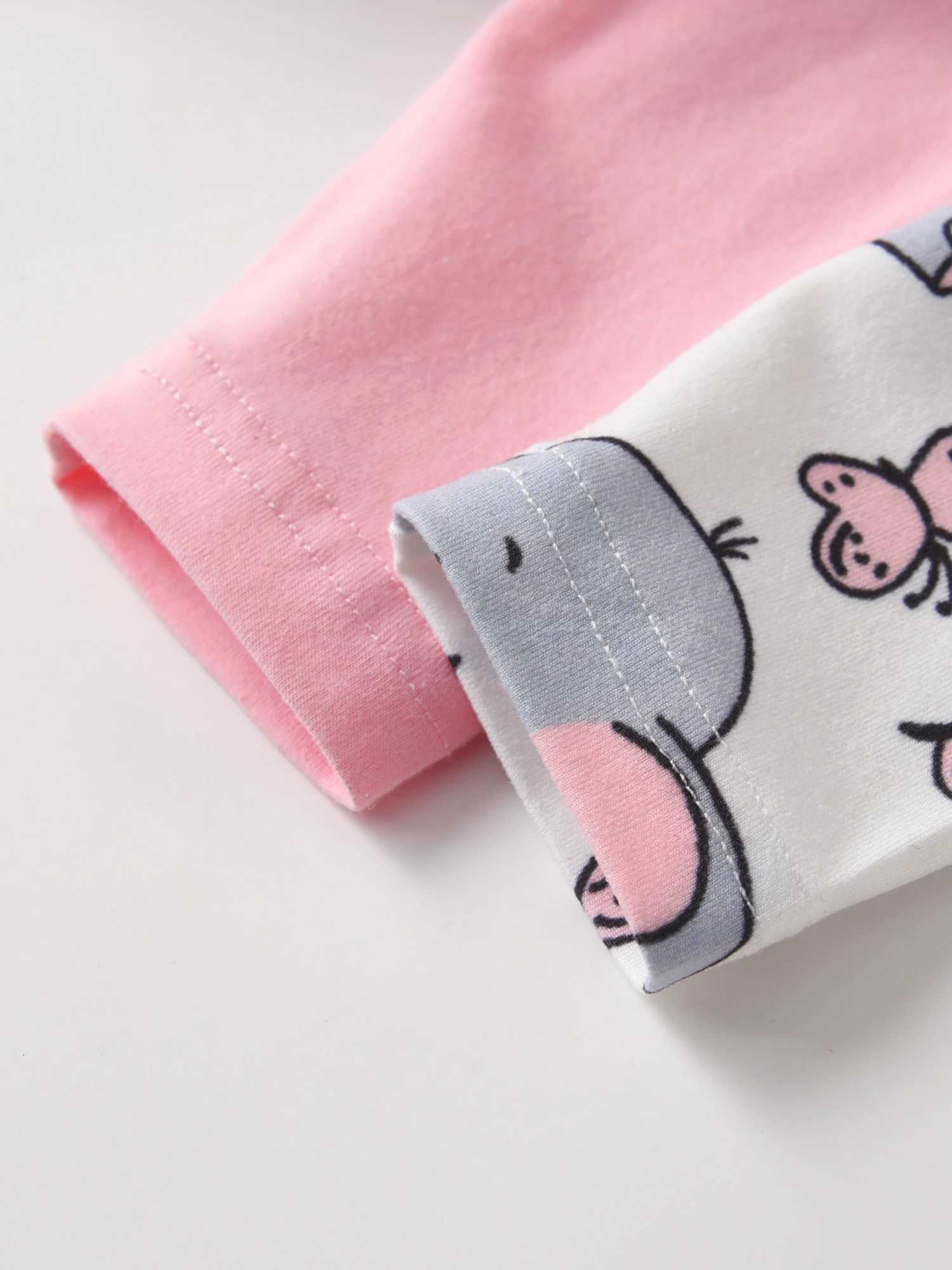 2Pack/lot Newborn Infant Baby Girl Footed Romper Jumpsuit Clothes Cute Printed Toddler One-Piece Climbing Clothing XJ250712