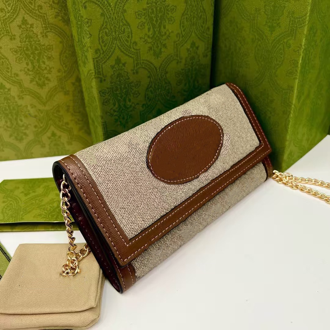 Designer bags 579Shoulder Bag Woman Luxurious Wallet High Quality Chain Handbag Bag Leather Metal Letter Women's Crossbody bag purse