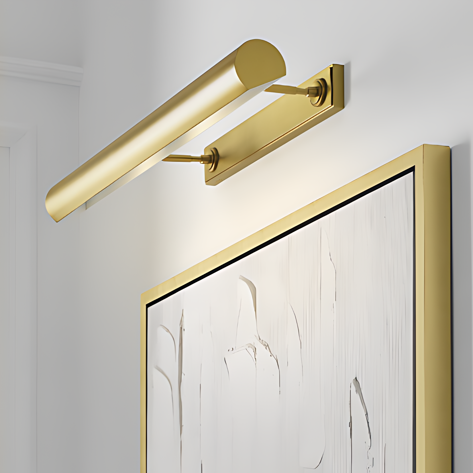 Design painted corridor art gallery salon photo studio indoor solid brass wall lamp copper painting lamp ZCW1212