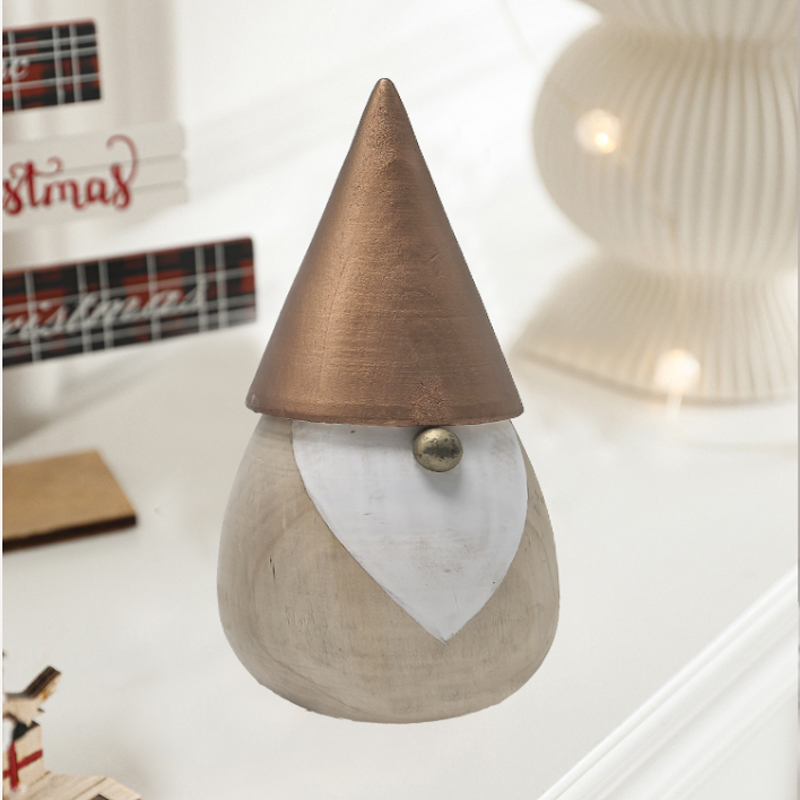 Elegant Wood Carving: Antique Senior Figure Art Piece Suitable for Home Studies & Tea Rooms