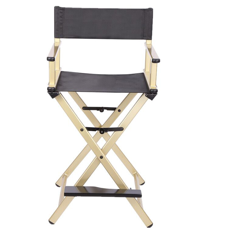 Outdoor Folding Director Makeup Chair Leisure High Chairs Bar Seat Dwe74 Portable Aluminum Alloy Home Camping Beach Travel