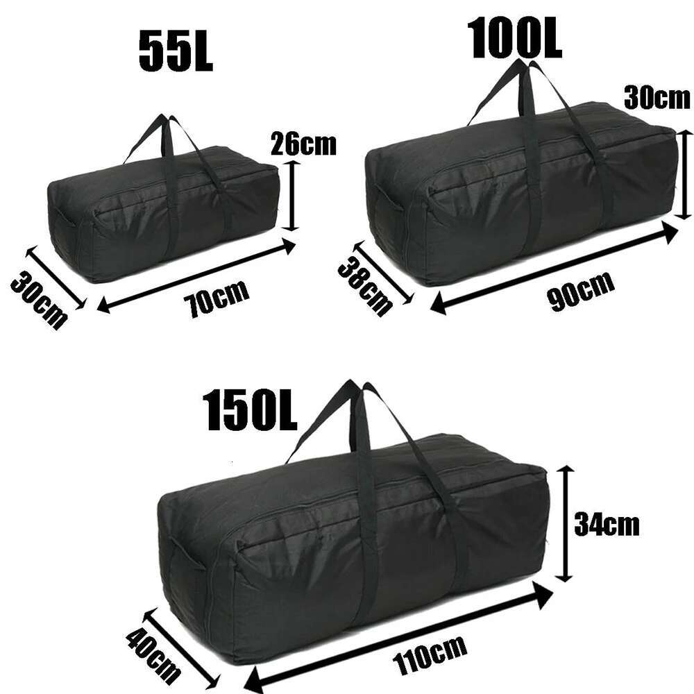 150L 100L 55L Travel Handbag Gym Bag Outdoor Men's Black Large Capacity Fiess Weekend Overnight Waterproof Sport Bags X411D high-quality
