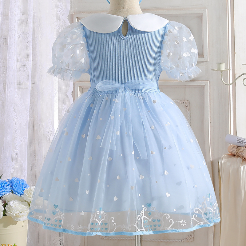 DISNEY spring outfit for girls Elsa princess dress birthday party dress kids designer clothes summer dress girls' dresses summer baby fancy dress