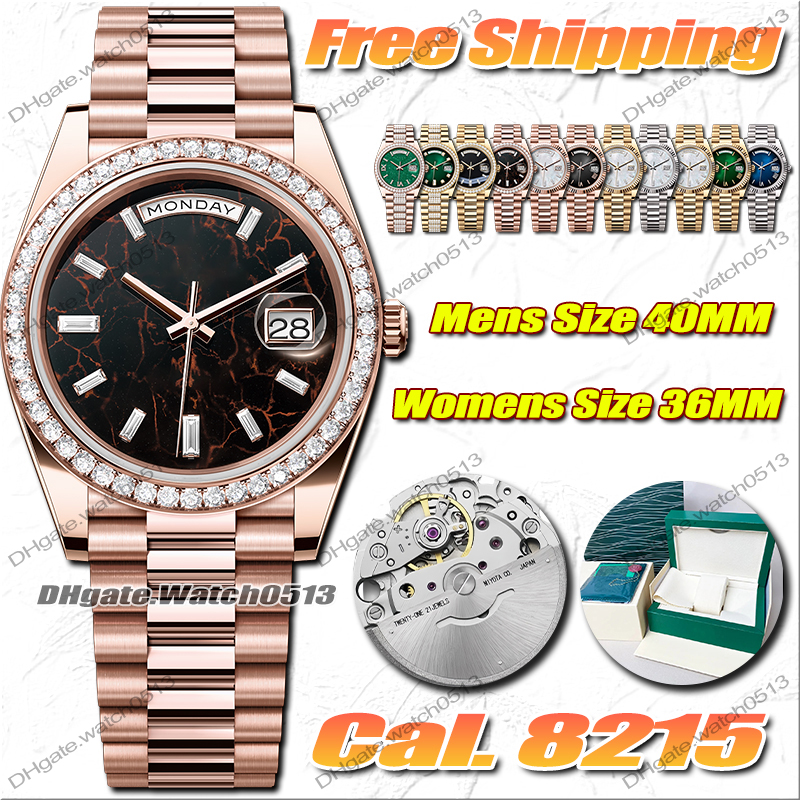 Luxury Womens Watches Men Designer Watches High Quality AAA 36MM 40MM MIYOTA 8215 Automatic Movement Watches Diamond Stainless Steel Luminous Waterproof Sapphire