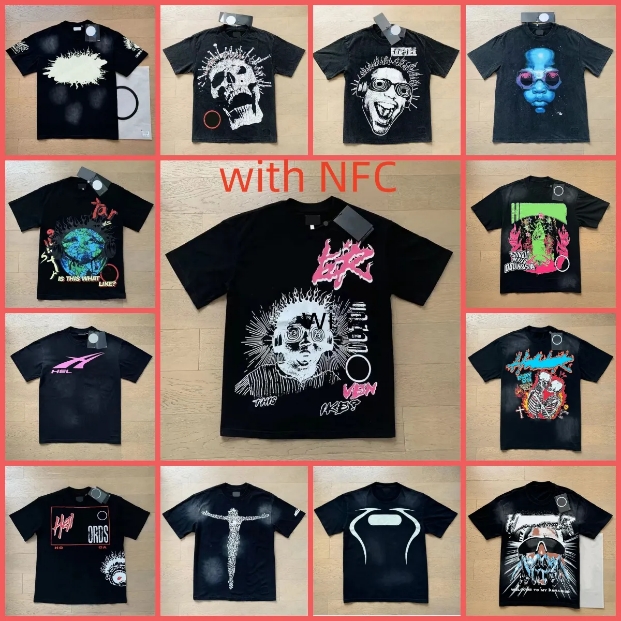 t shirt designer t shirts graphic tee clothing clothes washed fabric Street graffiti Lettering foil print Vintage Black Loose fitting hoodies US size S-XL